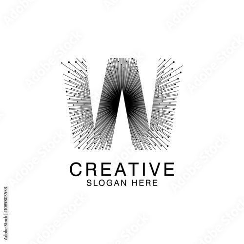 Obraz na płótnie Unique Modern Creative elegant letter W logo Abstract template Design. Premium Monogram Vector w salonie