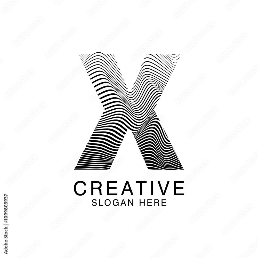 Unique Modern Creative elegant letter X logo Abstract template Design. Premium Monogram Vector
