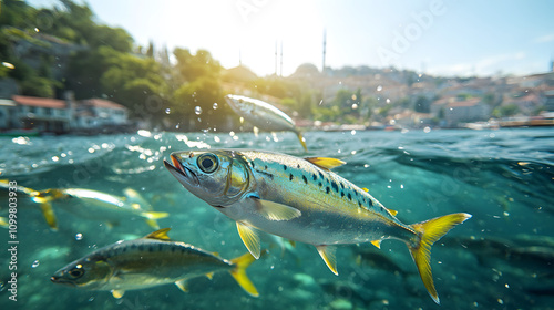 Wallpaper Mural Exploring Seasonal Fish Migration in the Bosphorus, Turkey û A Journey of Ecological Significance Visible from Istanbul's Beautiful Shores Torontodigital.ca