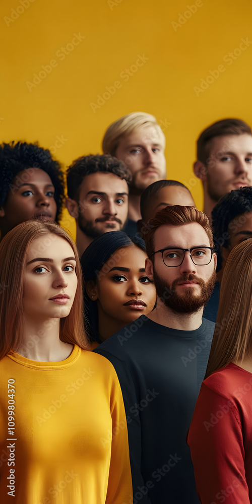 Obraz premium Pessoas de diversas origens culturais unidas em um só lugar