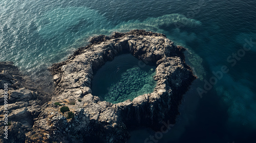 Discovering Giola Lagoon: A Majestic Rock Pool that Emulates an Infinity Pool by the Serene Sea in Greece photo