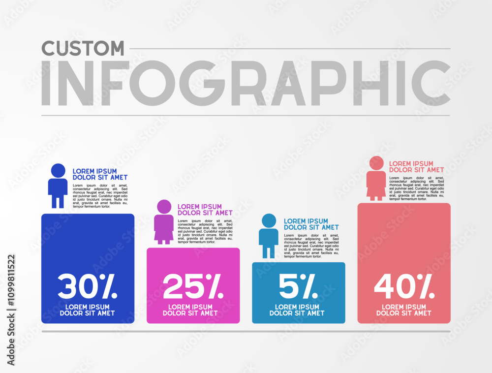 Infográfico com ícones de pessoas