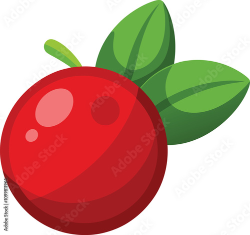 illustration of ripe cherry