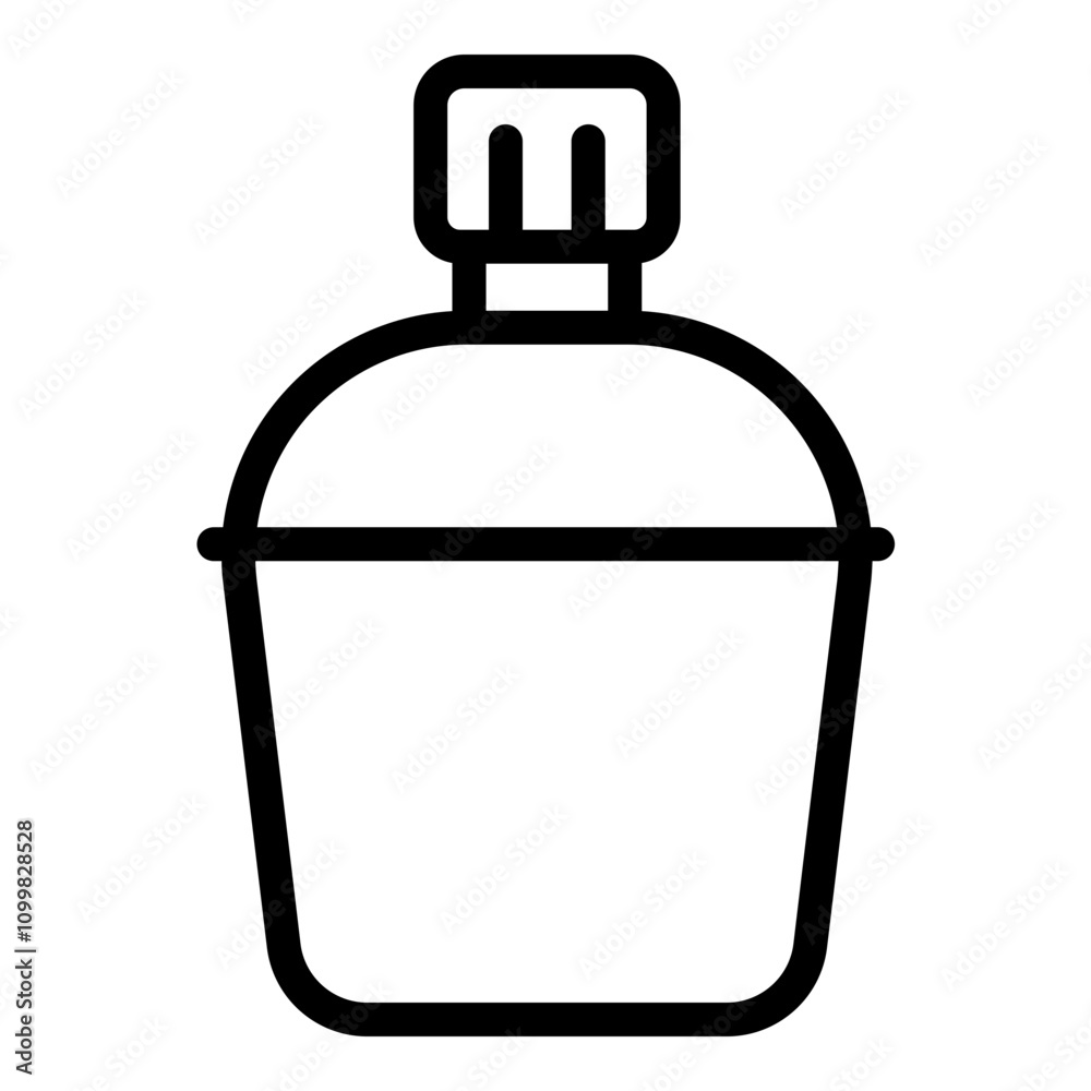 Obraz premium Canteen icon. Vector line icon