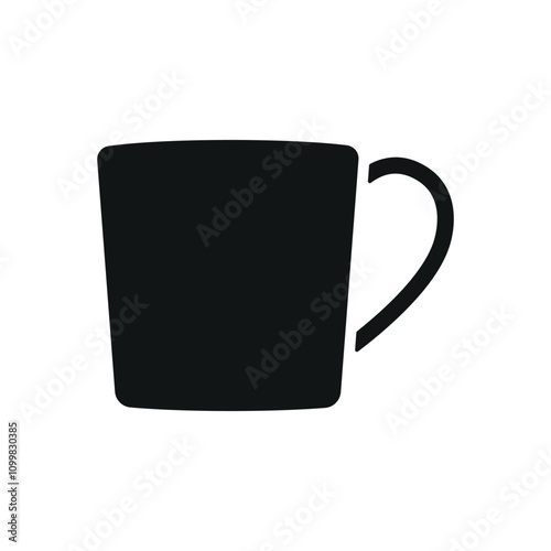 Tea mug icon features a warm and inviting design, perfect for representing cozy tea shops, morning rituals, or relaxing beverages