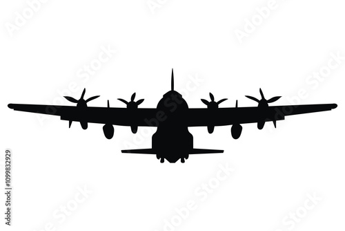 C 130 Cargo Bomber American four engine turboprop military transport aircraft