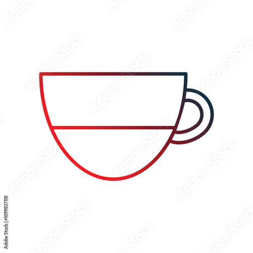 flat white gradient icon with white background vector stock illustration