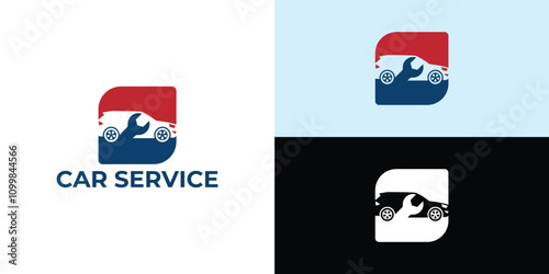 Car repair logo template design. Automobile Logo.