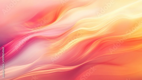 Wallpaper Mural Abstract Background with Vibrant Flowing Waves and Blurred Gradient Colors, Soft Dreamy Glow for Artistic Design Torontodigital.ca