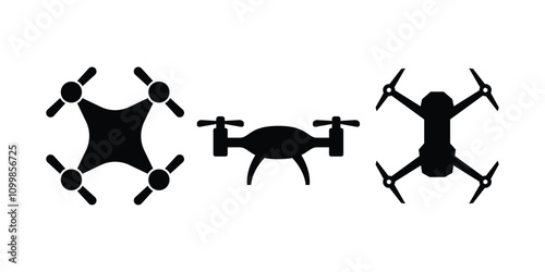 Set of Camera Focus Objective, camera shutter Icon isolated on white background.