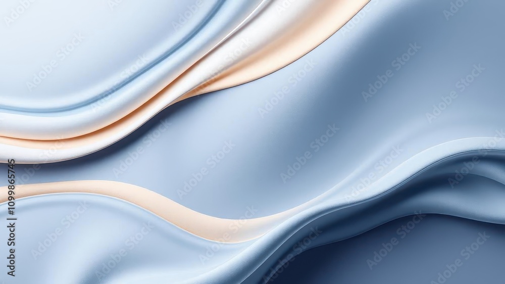 Fototapeta premium Smooth and elegant wave texture design for magazine mockup, mockup, template, background