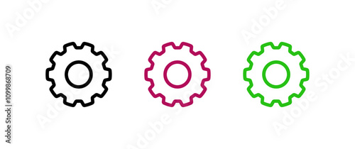 Settings, icon set. Containing options, configuration, preferences, adjustments, operation, gear, control panel, equalizer, optimisation and setup icons. Solid icon collection.
