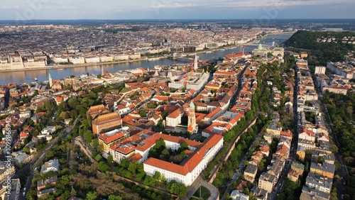 Photography the panorama view of Budapest, Hungary