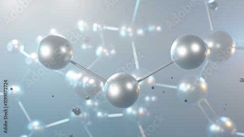 lead(ii) chloride molecular structure, 3d model molecule, chlorides, structural chemical formula view from a microscope photo