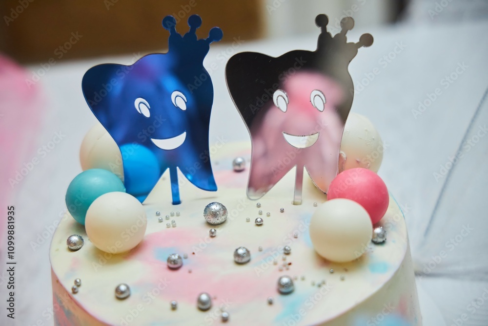Obraz premium Candy bar for celebrating a child's first tooth. Armenian traditions.