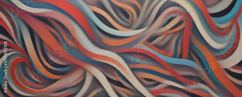 illustrazione sfondo con elementi astratti a tema geometrico surreale