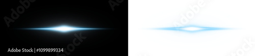 light horizontal line with blue shine color