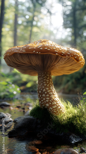 Fototapeta Naklejka Na Ścianę i Meble -  Przygoda w mglistych lasach pełnych magicznego klimatu