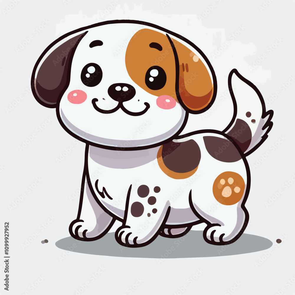 Naklejka premium Cute Puppy Vectors & Illustrations