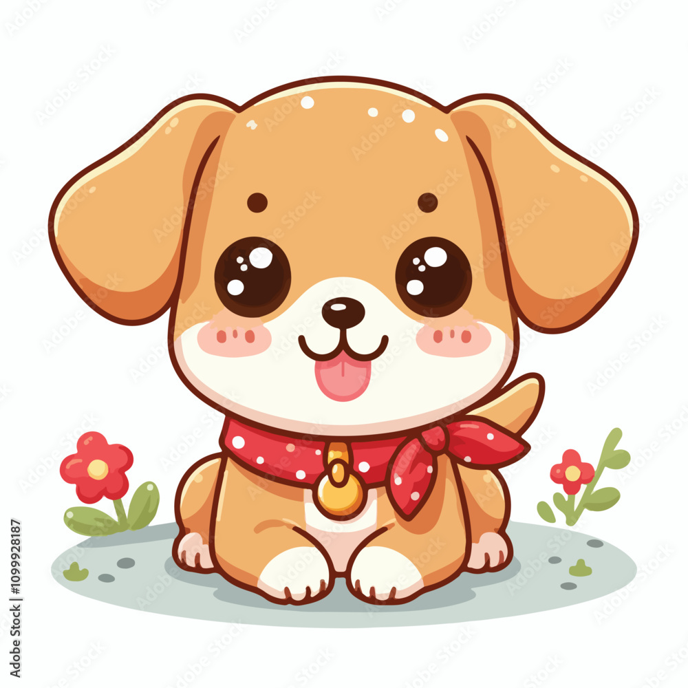 Fototapeta premium Cute Puppy Vectors & Illustrations