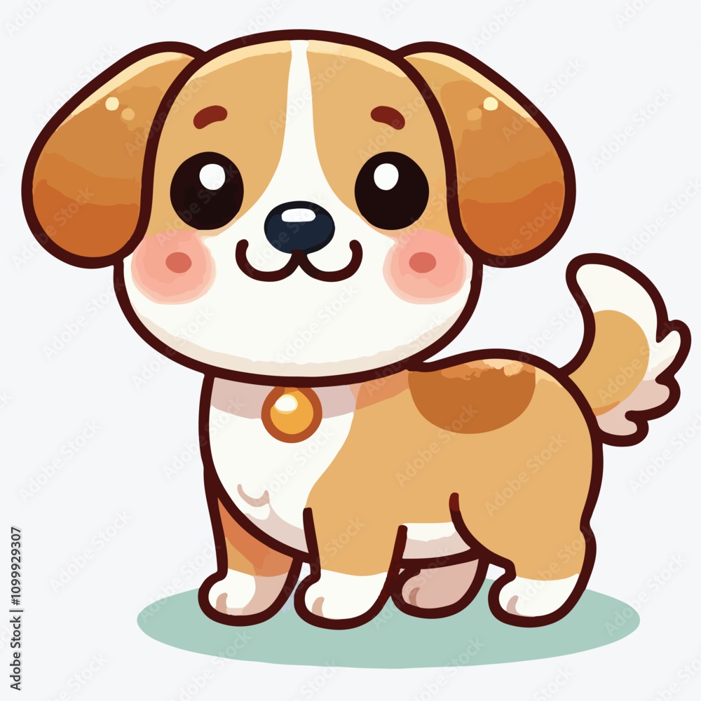 Obraz premium Cute Puppy Vectors & Illustrations