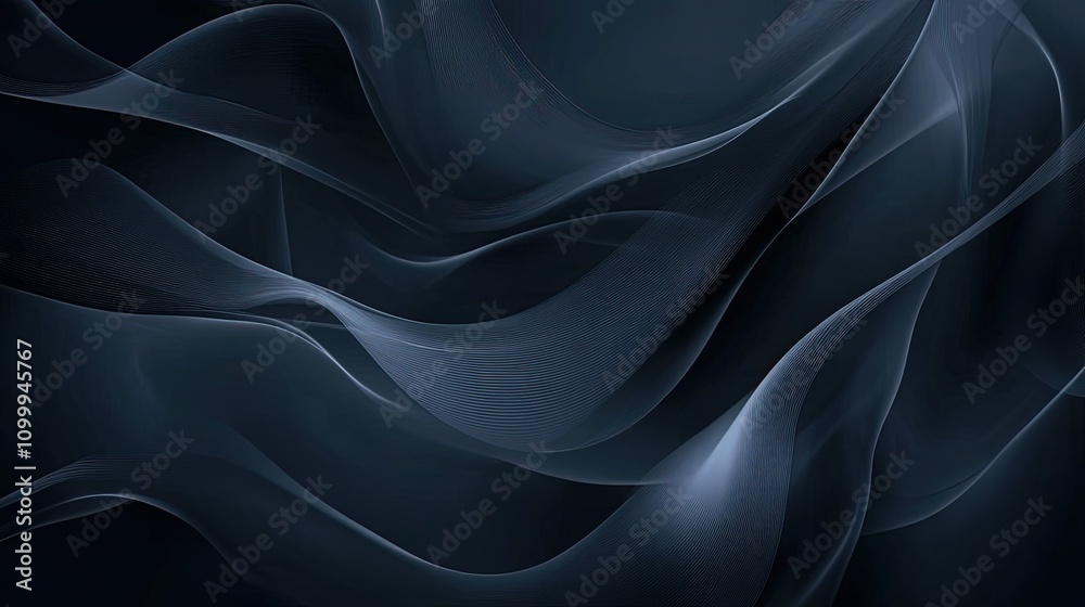Fototapeta premium navy blue abstract wavy background 