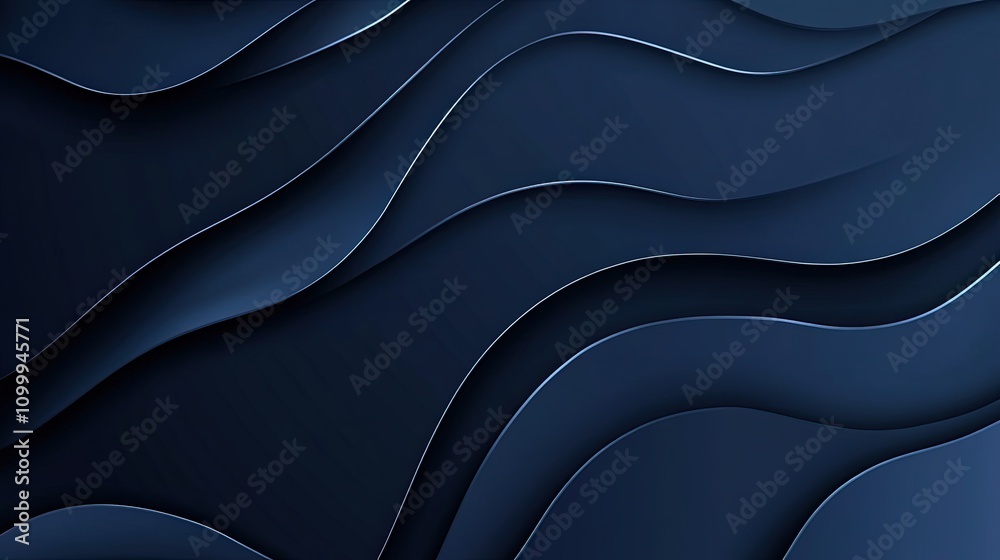 Obraz premium navy blue abstract wavy background 