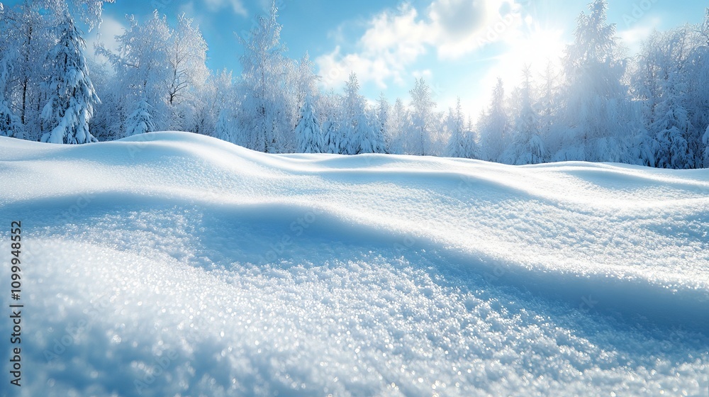 Obraz premium a background of white snowy areas with a natural texture