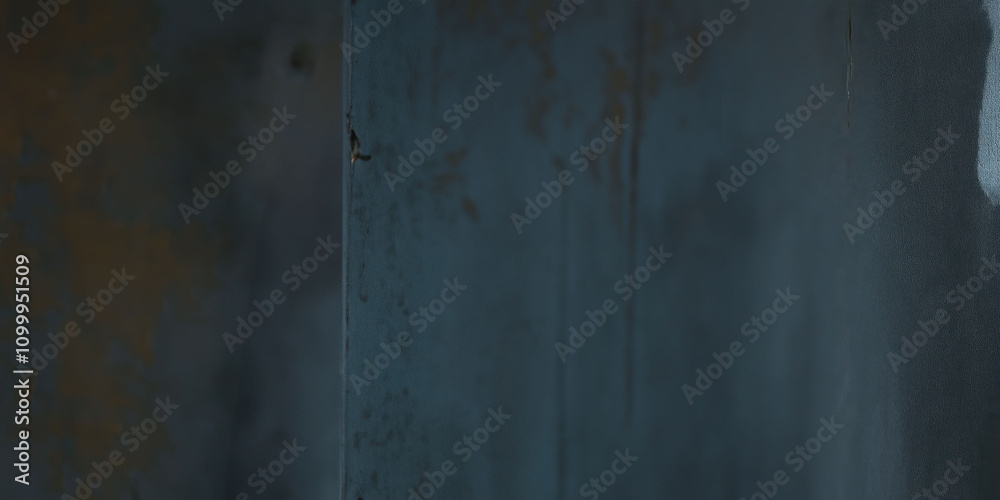 Obraz premium Moody abstract texture of rust and blue patina on metal surface