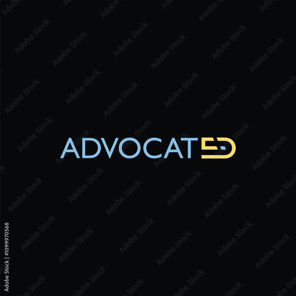 Fototapeta premium A sleek, modern design featuring bold typography and a dynamic icon symbolizing strength and support, tailored to convey trust and advocacy in every detail.