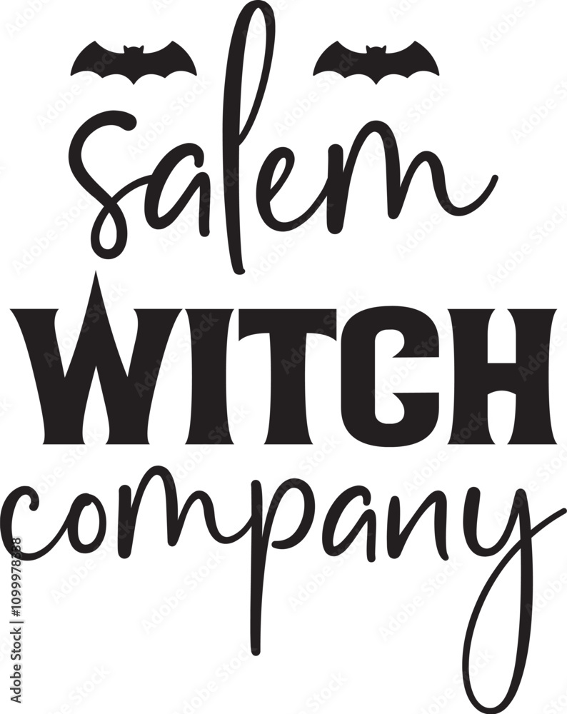 Obraz premium Salem witch company SVG