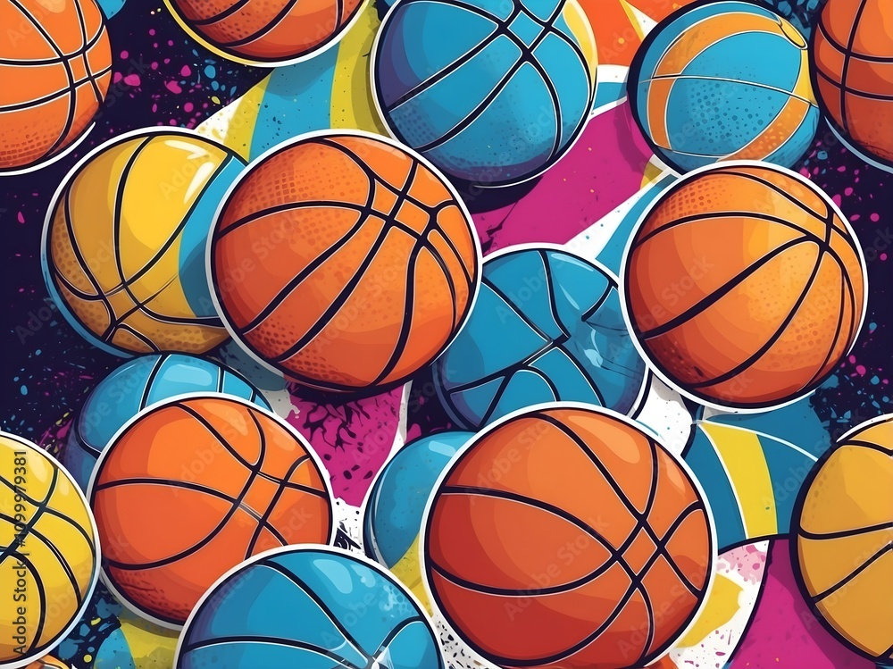 Obraz premium cool basketball background
