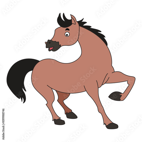 Horse isolated on a white background