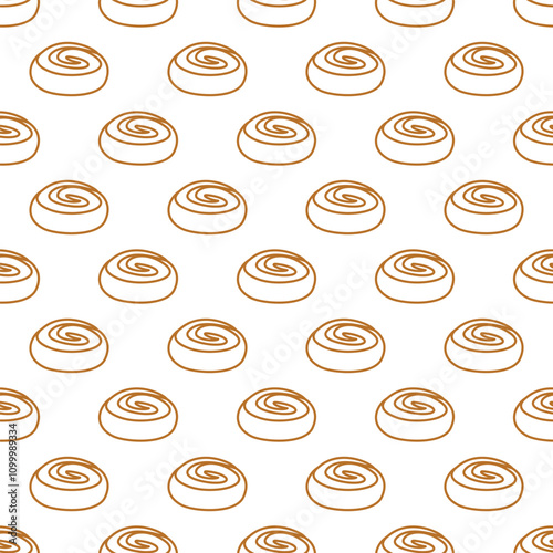 Bread pattern background. seamless pattern of bread. bakery theme pattern. seamless pattern with breads. bread pattern illustration.