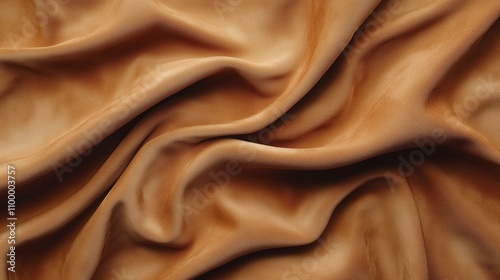 Rich Caramel Suede Fabric Seamless Background Texture Ideal for Design Projects, Upholstery, and Fashion Applications in High-Quality Resolution