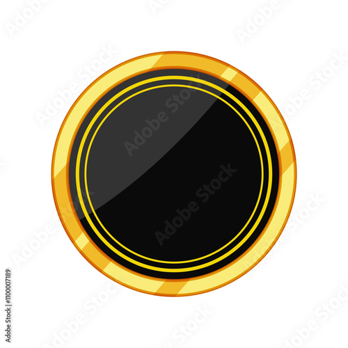 grandeur badge golden luxury cartoon. lavish affluent, refined exquisite, deluxe majestic grandeur badge golden luxury sign. isolated symbol vector illustration