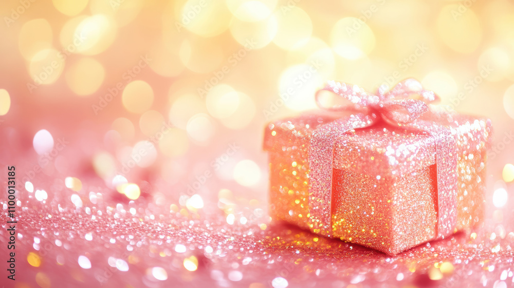 Fototapeta premium Christmas present concept with empty space