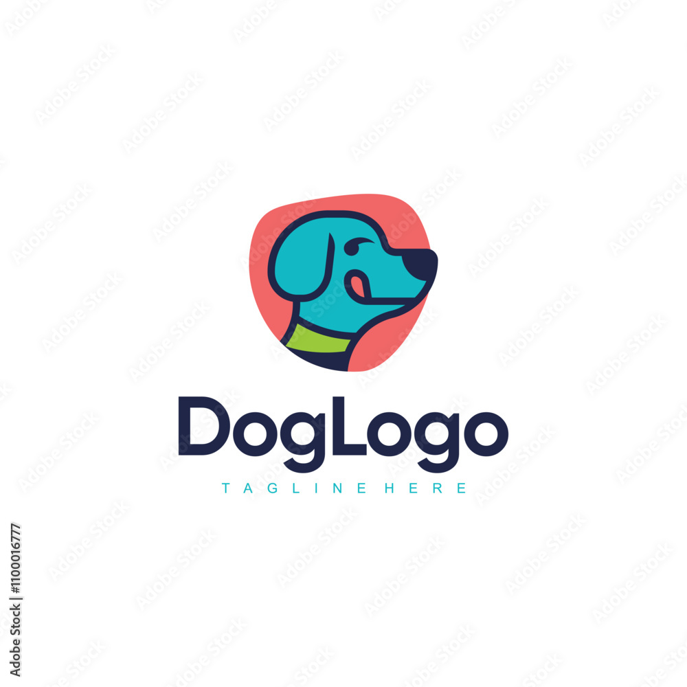 Obraz premium Dog logo vector template EPS