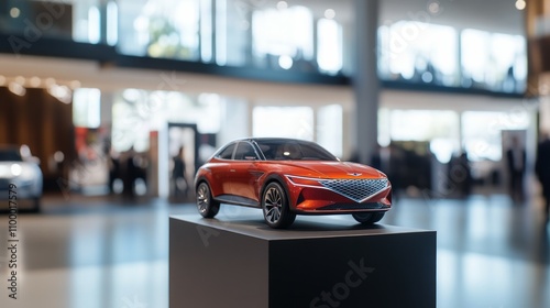 Wallpaper Mural a tiny miniature car on a platform Torontodigital.ca