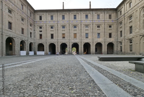 Bild auf Leinwand Pilotta palace in Parma, Italy