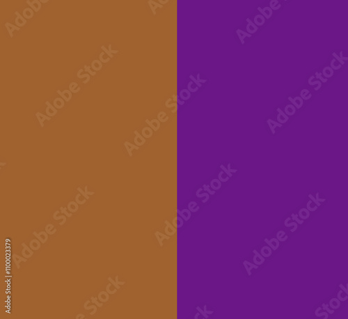 Illustration d'un carré bicolore marron et violet graphique	