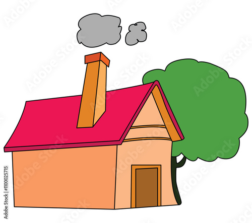 House isolated on a white background