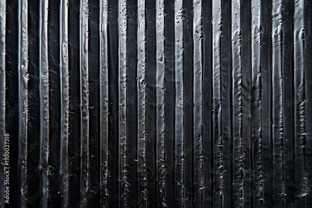 Obraz premium Black metal fence abstract background for design