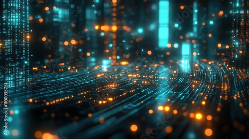 Wallpaper Mural The digital world of the future Torontodigital.ca