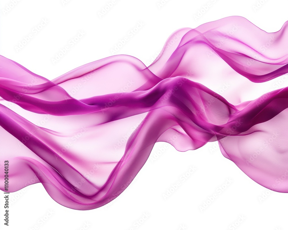Obraz premium Flowing purple fabric with a soft and elegant design, perfect for artistic backgrounds.