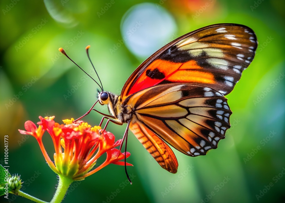 Obraz premium butterfly on flower