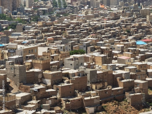 the panorama view of Tabriz city, Iran photo