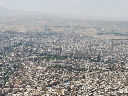 the panorama view of Tabriz city, Iran