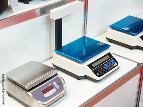 Electronic food scales industrial photo