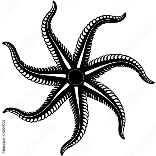 a brittle star stretching its arms